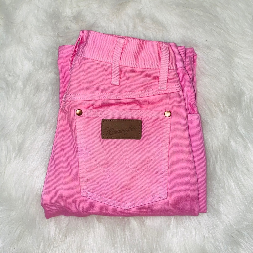 Bright pink Wrangler Jeans